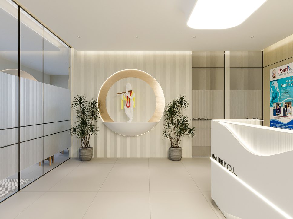 The reception area at Pearl Women's Hospital